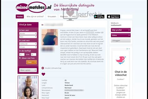 Mixedmatches nl zoeken zplrmkWij noemen het 'de kleurrijkste datingsite' van Nederland, maar ook als je helemaal geen voorkeur hebt voor kleur of cultuur, nodigen we je uit om een kijkje te nemen op onze site